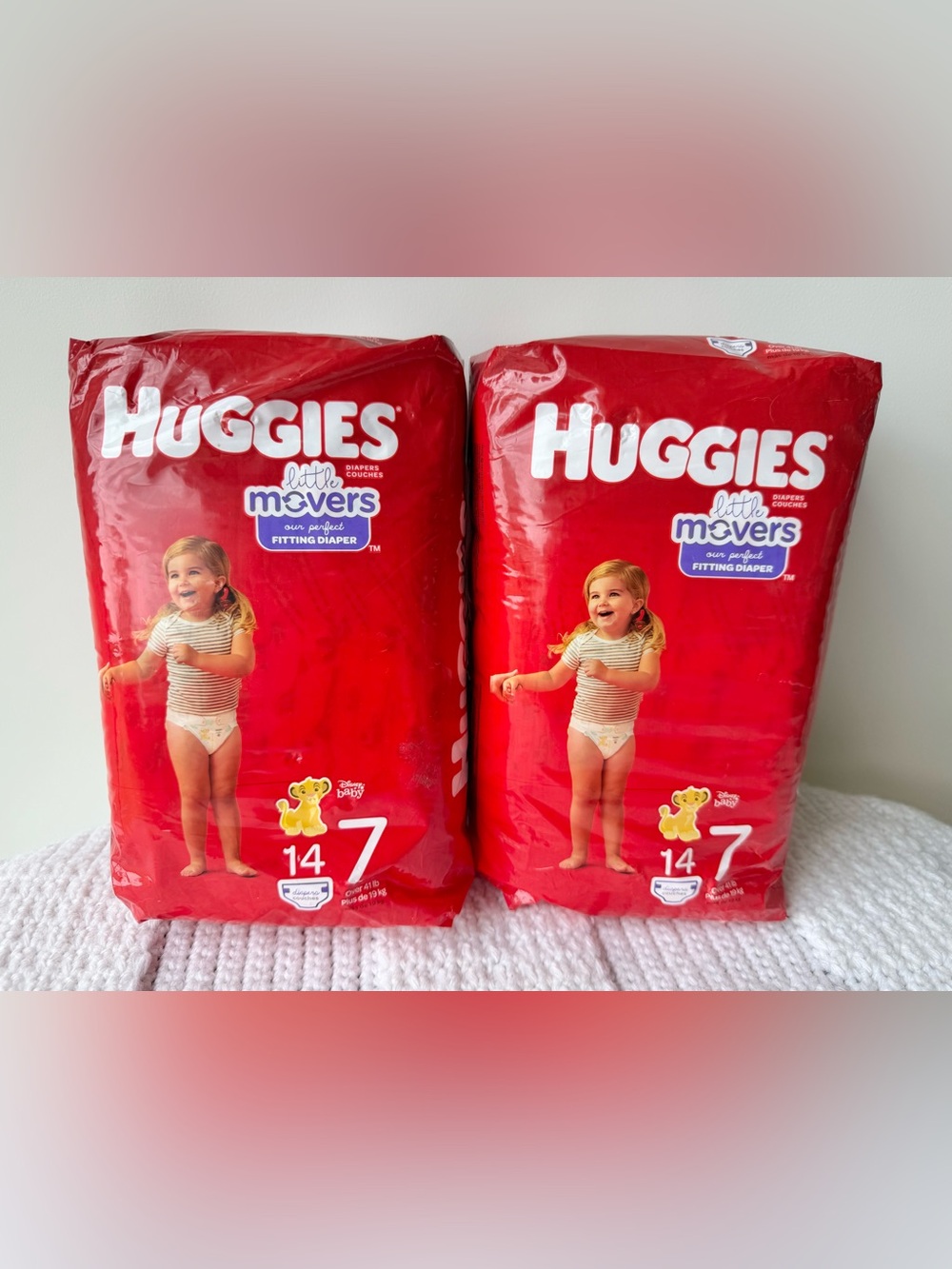 Huggies Little Movers Diapers, 2 packs